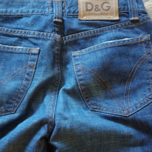 Dolce & Gabbana Couture $525 Ombre Cuff Slight Flare Jeans sz 27 - Picture 6 of 8